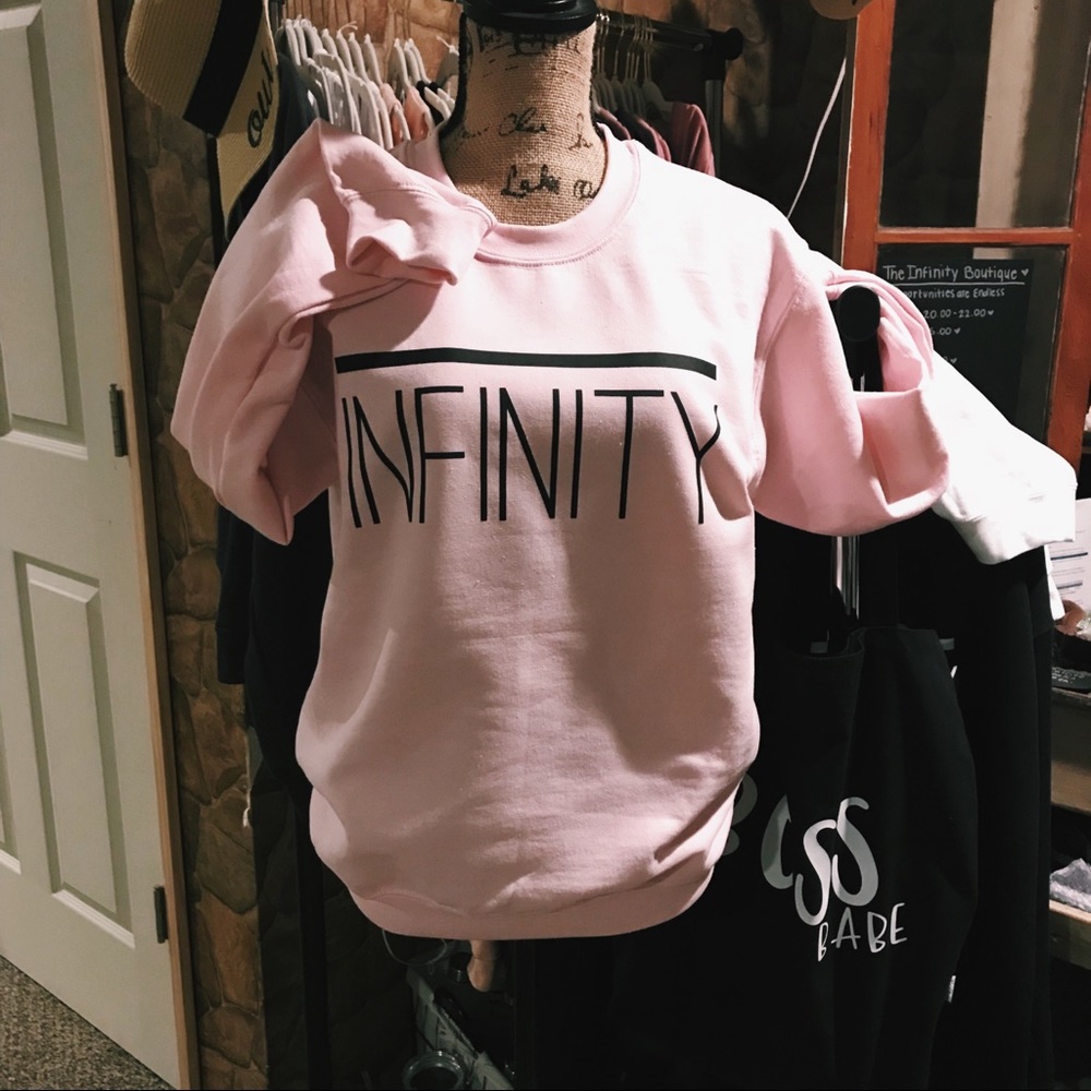 Pink Infinity Crewneck Sweatshirt - Picture 3 of 3